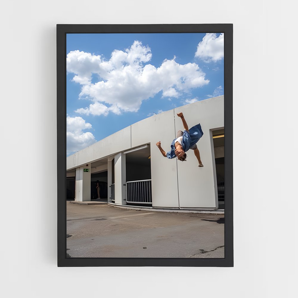 Poster Trickster de l'Asphalte – affiche Parkour et freerun (vue 2)